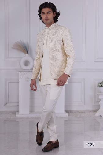 Beige open jodhpuri for men | premium men's ethnic wear