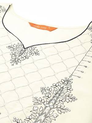 Women Ethnic Motifs Embroidered Regular Thread Work Kurta with Trousers & Dupatta 3