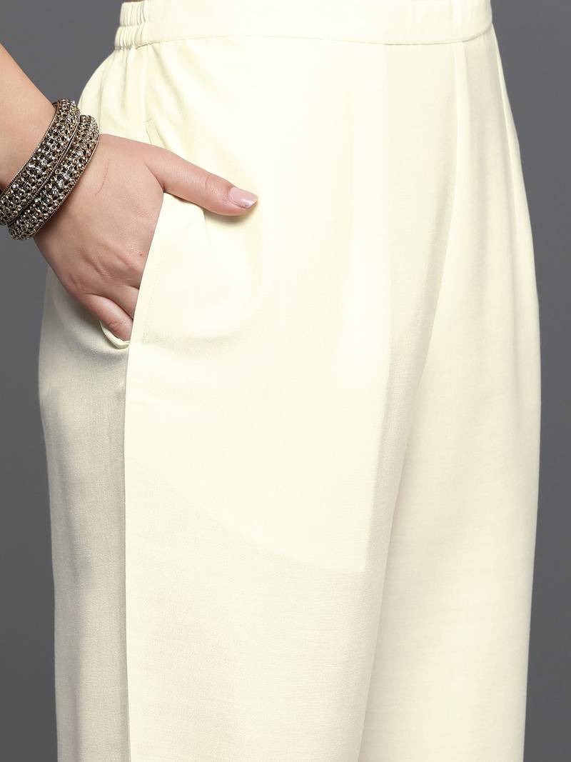 Women Ethnic Motifs Embroidered Regular Thread Work Kurta with Trousers & Dupatta