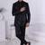 Black embroidered open jodhpuri for men | premium men's ethnic wear
