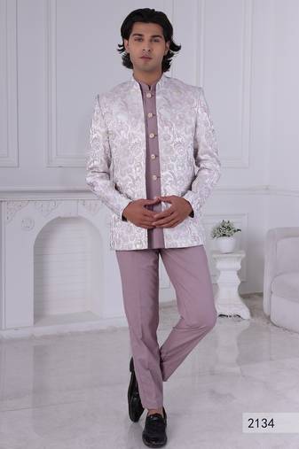 Pink open jodhpuri for men | premium men's ethnic wear