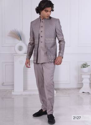 Brown jodhpuri for men | premium men's ethnic wear 1
