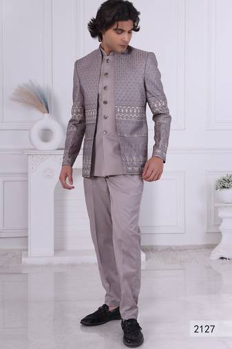 Brown jodhpuri for men | premium men's ethnic wear