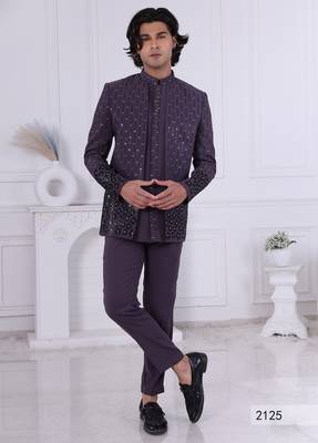 Grey open jodhpuri for men | premium men's ethnic wear 1