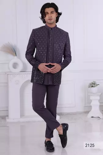 Grey open jodhpuri for men | premium men's ethnic wear