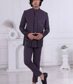 Grey open jodhpuri for men | premium men's ethnic wear