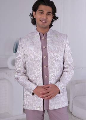 Pink open jodhpuri for men | premium men's ethnic wear 2