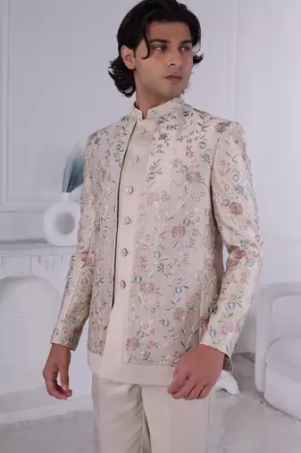 Beige jodhpuri for men | premium men's ethnic wear