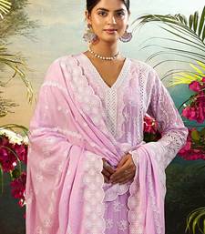 Women Ethnic Motifs Embroidered Cotton Kurta with Trousers & Dupatta