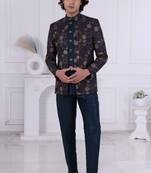 Turquoise embroidered jodhpuri for men | premium men's ethnic wear