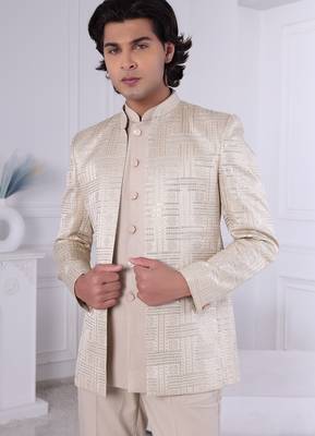Beige open jodhpuri for men | premium men's ethnic wear 2