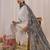floral embroidered round neck  cotton straight kurta with trousers & dupatta