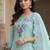 Women Floral Embroidered Regular Thread Work Pure Cotton Kurta with Trousers & With Dupatta