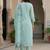 Women Floral Embroidered Regular Thread Work Pure Cotton Kurta with Trousers & With Dupatta
