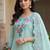 Women Floral Embroidered Regular Thread Work Pure Cotton Kurta with Trousers & With Dupatta