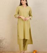 Mandarin Collar Kurta with Trousers