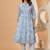 Women Floral Printed Tiered Pure Cotton Kurta with Trousers