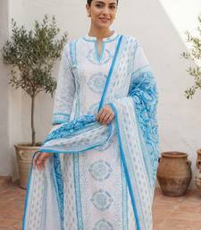 Women Ethnic Motifs Printed Regular Pure Cotton Kurta with Trousers & With Dupatta