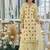 Floral Embroidered V-Neck Pure Cotton Straight Kurta With Trousers & Dupatta