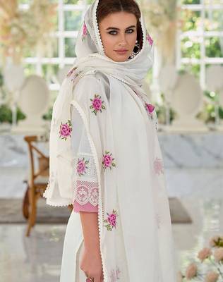 Women Floral Embroidered Regular Thread Work Pure Cotton Kurta 4