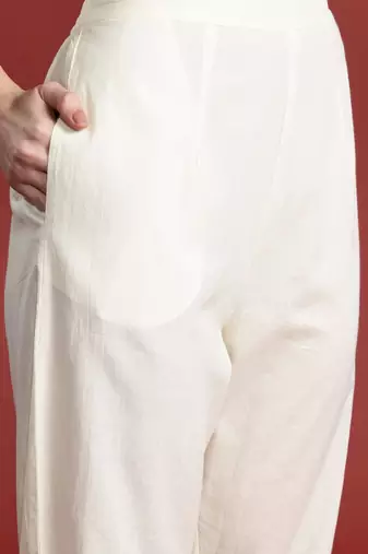 Ethnic Motifs Embroidered Thread Work Pure Cotton Kurta Set
