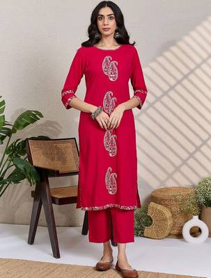 Women Paisley Printed Regular Pure Cotton Kurta with Trousers & With Dupatta 3