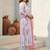 Floral Printed Notch Mandarin Collar Cotton Kurta With Trousers & Dupatta