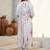 Floral Printed Notch Mandarin Collar Cotton Kurta With Trousers & Dupatta