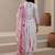 Floral Printed Notch Mandarin Collar Cotton Kurta With Trousers & Dupatta