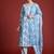 Floral Printed Panelled Beads & Stones Pure Cotton Kurta With Trousers & Dupatta
