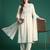 Floral Embroidered Panelled Thread Work Pure Cotton Kurta With Trousers & Dupatta