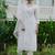 Floral Embroidered Thread Work Kurta with Trousers & Dupatta
