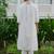 Floral Embroidered Thread Work Kurta with Trousers & Dupatta