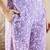 V-Neck Floral Printed Panelled Pure Cotton Kurta Set