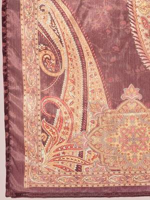 Floral Embroidered Thread Work Kurta With Trousers & Dupatta 4
