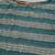 Teal Green Striped Woven Design Boat Neck Straight Kurta With Trousers & Dupatta