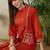Ethnic Motifs Embroidered Thread Work Pure Cotton Kurta With Trouser