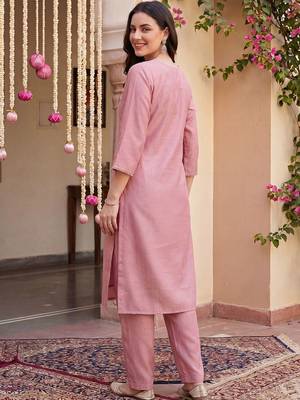 Women Ethnic Motifs Embroidered Regular Thread Work Kurta with Trousers & With Dupatta 3