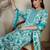 Floral Printed Straight Kurta With Trousers & Dupatta
