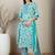 Floral Printed Straight Kurta With Trousers & Dupatta