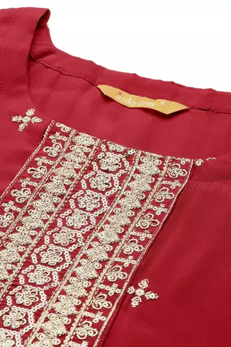 Ethnic Motifs Kurta with Trousers & Dupatta
