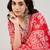 Floral Printed Thread Work Straight Kurta with Trousers & Dupatta