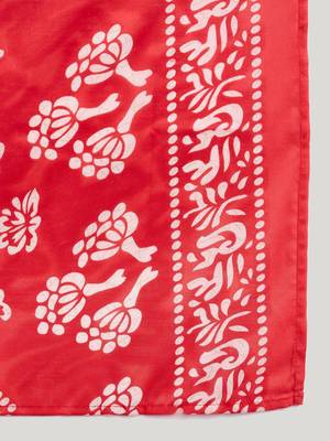 Floral Printed Thread Work Straight Kurta with Trousers & Dupatta 4