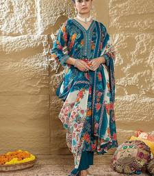 Women Floral Printed Regular Mirror Work Kurta with Trousers & With Dupatta