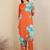 Floral Printed Straight Kurta With Trousers