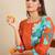 Floral Printed Straight Kurta With Trousers