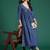 Women Floral Printed Empire Pure Cotton Kurta with Trousers