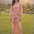 Women Floral Printed Regular Sequinned Linen Kurta with Palazzos
