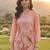 Women Floral Printed Regular Sequinned Linen Kurta with Palazzos