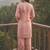 Women Floral Printed Regular Sequinned Linen Kurta with Palazzos